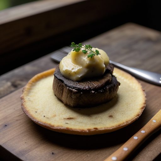Filet Mignons on a Potato Cake recipe image