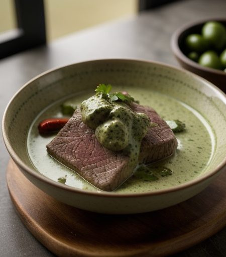 Fillet of Beef With Cilantro Lime Sauce recipe image