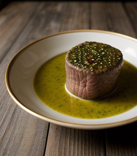 Fillet of Beef With Cornichon Tarragon Sauce recipe image