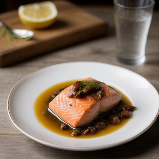 Fillet of Salmon With Anchovies & Tomatoes recipe image