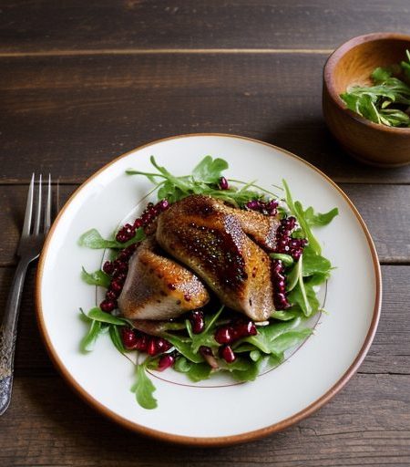 Fininshing Roasted Quail With Pomegranate Molasses and Po recipe image