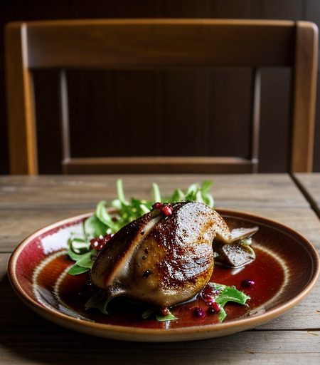 Finishing Roasted Quail With Pomegranate Molasses and Por recipe image
