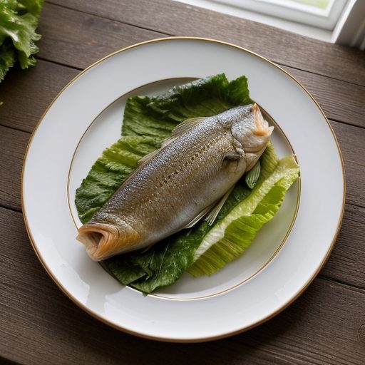 Fish Baked in Lettuce Leaves recipe image