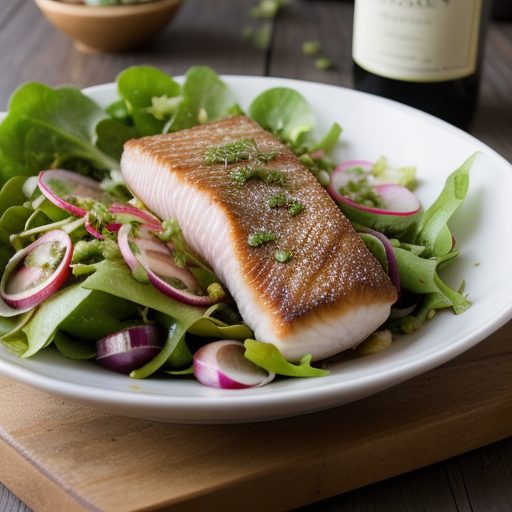 Fish Filets With Winter Salad recipe image