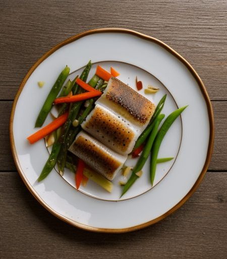 Fish Fillets With Asian Vegetables recipe image