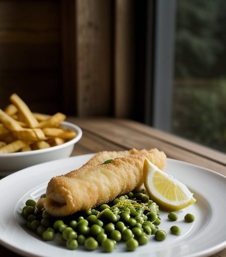 Fish 'N Chips 'N Peas recipe image