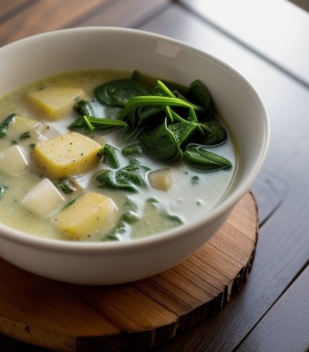 Fish and Spinach Chowder recipe image