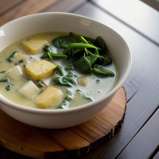Fish and Spinach Chowder recipe image