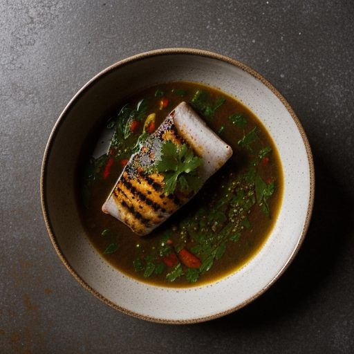 Fish in Fiery Lemon-Coriander Sauce recipe image