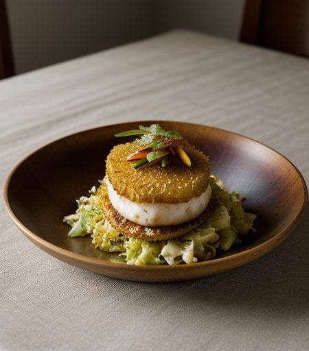 Fishfilet on Cabbage Salad recipe image