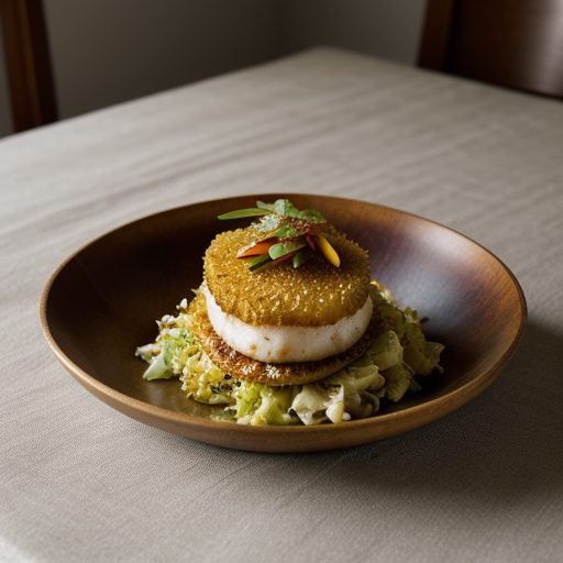 Fishfilet on Cabbage Salad recipe image
