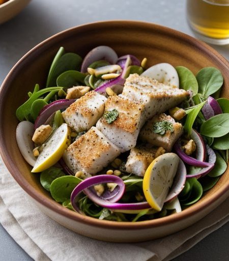 Fiskesalat Med Pepperrotsaus (Fish Salad W/Ho recipe image