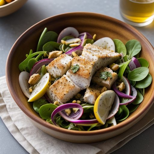 Fiskesalat Med Pepperrotsaus (Fish Salad W/Ho recipe image