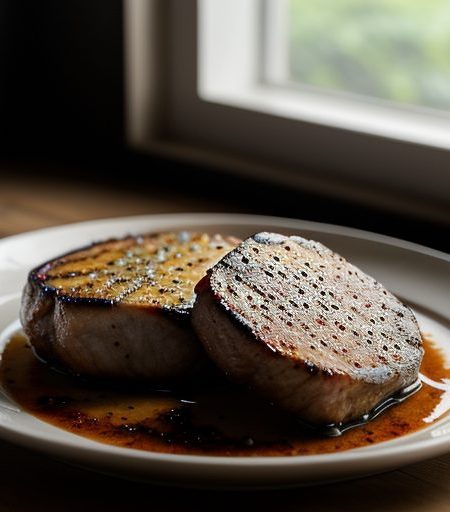 Five-Spice Broiled Pork Chops recipe image