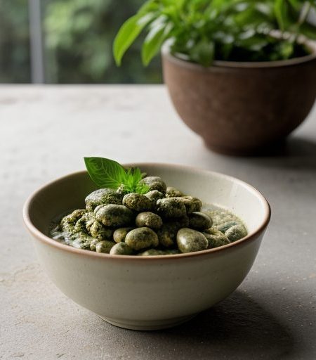 Flageolets With Pesto recipe image