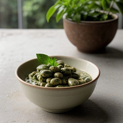 Flageolets With Pesto recipe image