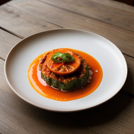 Flaming Orange Habanero Kimchee recipe image