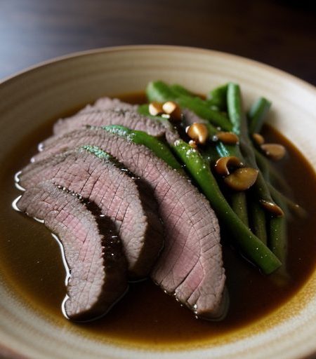 Flank Steak With Peanut Sauce recipe image