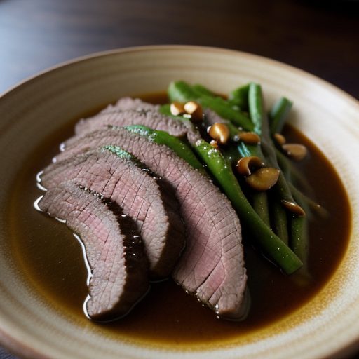 Flank Steak With Peanut Sauce recipe image
