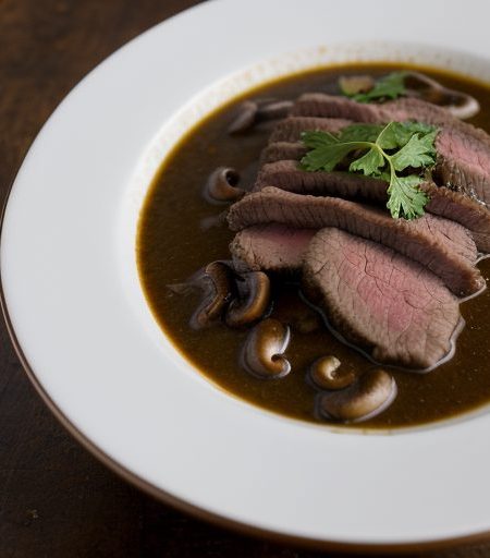 Flank Steak in Mushroom Sauce recipe image