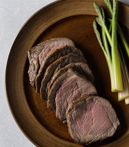 Flash-Cooked Lamb With Leeks recipe image