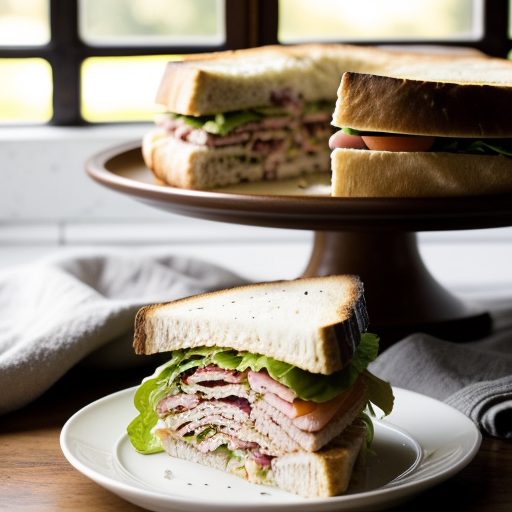 Focaccia Turkey Club Sandwich recipe image