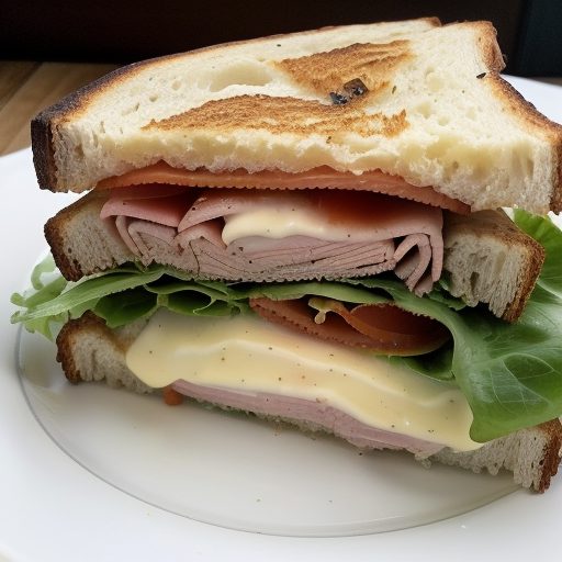 Focaccia Turkey Club Sandwich recipe image