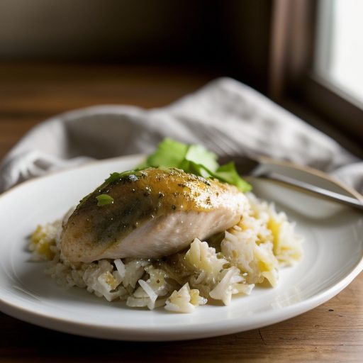 Foil-Baked Chicken~ Rice & Cabbage recipe image
