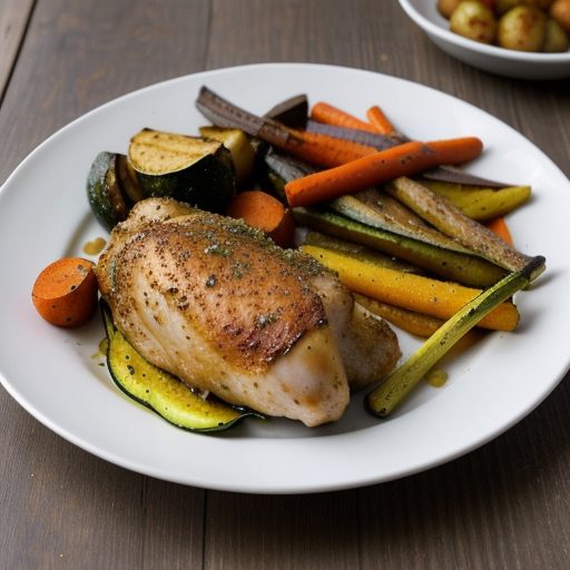 Foil Roasted Chicken With Vegetables recipe image