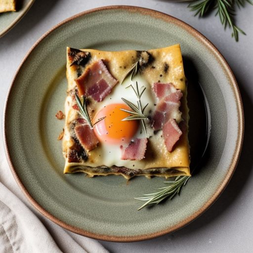 Fontina, Mushroom and Pancetta Lasagna recipe image