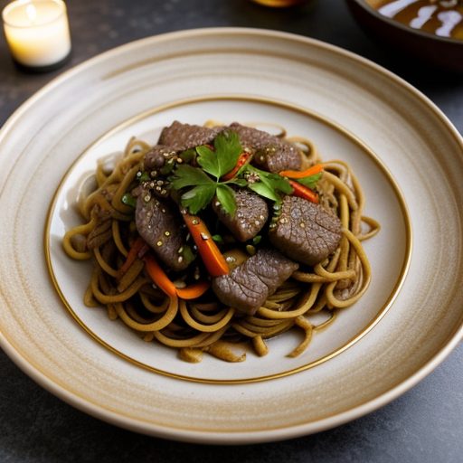 For-1: Beef & Vegetable Stir-Fry With Noodl recipe image
