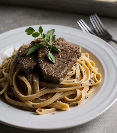 Four Cheese~ Pasta & Beef recipe image