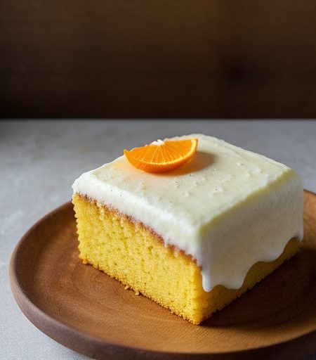 Four-Egg Sponge Cake With Orange Icing recipe image