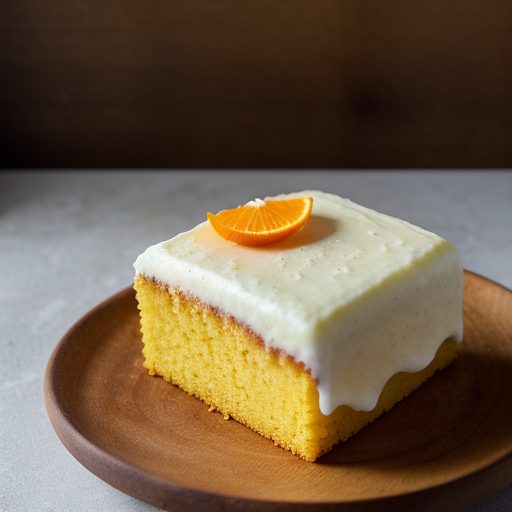 Four-Egg Sponge Cake With Orange Icing recipe image