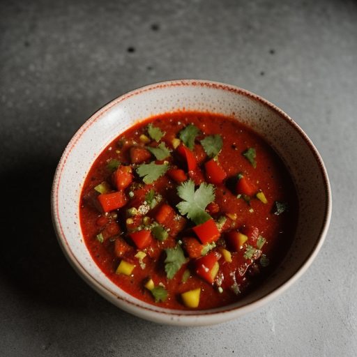 Four Pepper Salsa With Chips recipe image