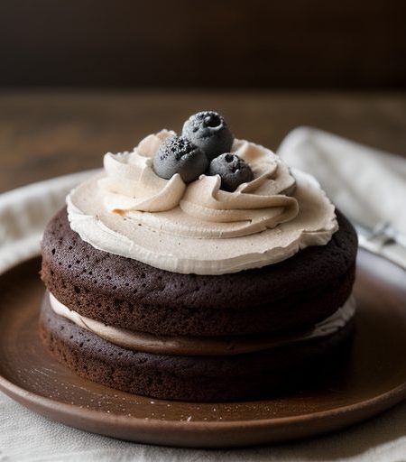 Frangelico Chocolate Cake With Frosting recipe image