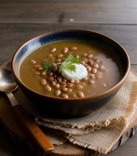 Frankfuter Bohnensuppe (Bean Soup With Frankf recipe image
