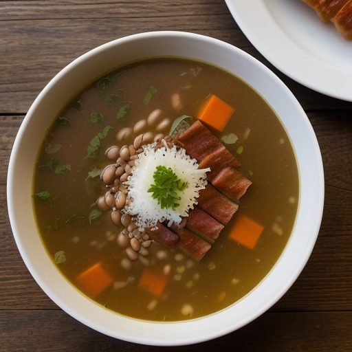 Frankfuter Bohnensuppe (Bean Soup With Frankfurter recipe image