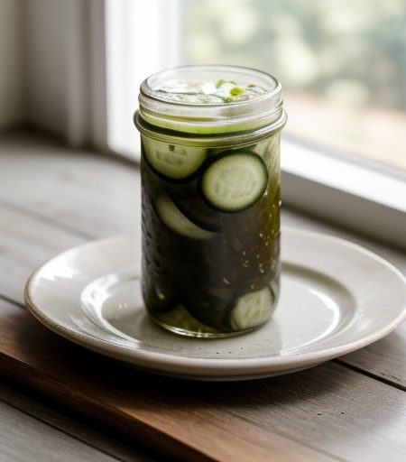 Freezer Cucumber Pickles recipe image