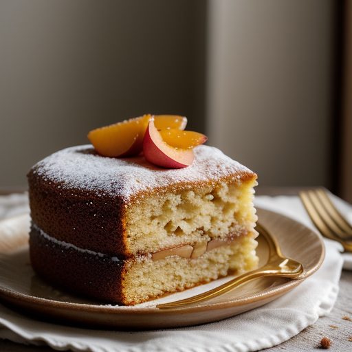French Apple Cake With Apricot Glaze recipe image