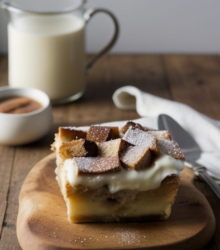French Bread Pudding With Clear Rum Sauce recipe image