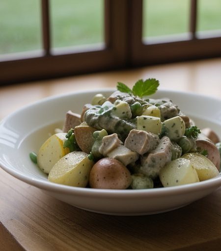 French Country Potato Salad With Turkey recipe image
