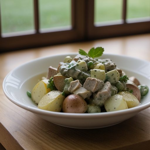 French Country Potato Salad With Turkey recipe image