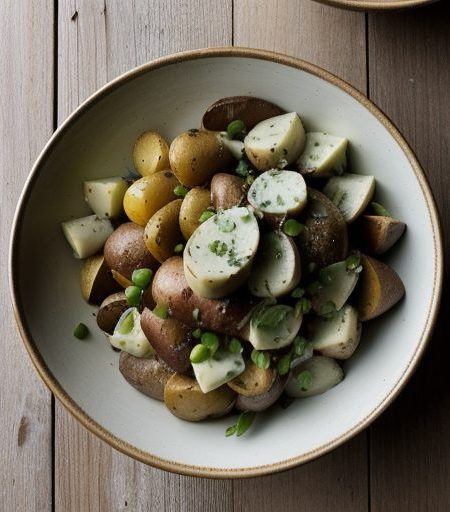 French Country Potato Salad With Turkey recipe image