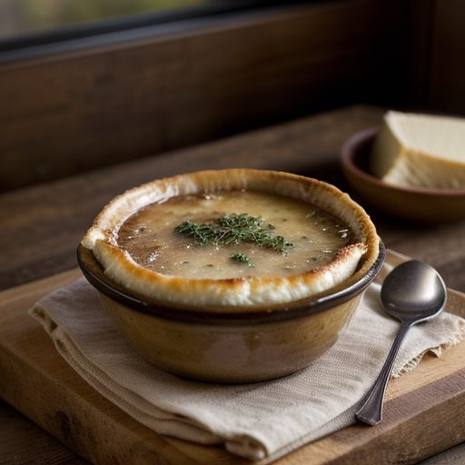 French Onion Soup (Au Pied De Cochon Restaura recipe image