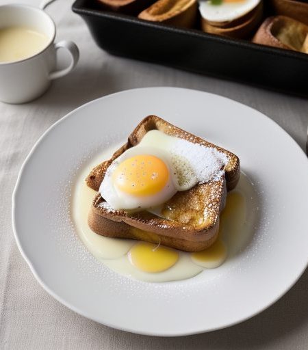 French Toast With Brandied Lemon Butter recipe image