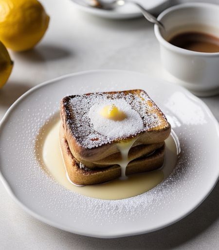 French Toast With Brandied Lemon Butter recipe image