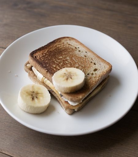French-Toasted Banana Sandwich recipe image