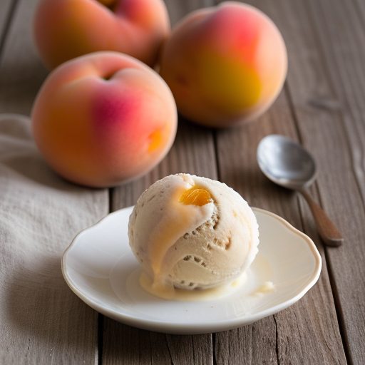 Fresh Apricot Ice Cream ** recipe image