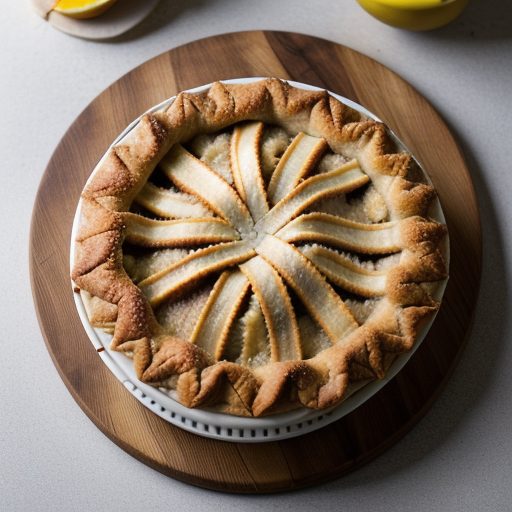 Fresh Banana Rhubarb Pie recipe image